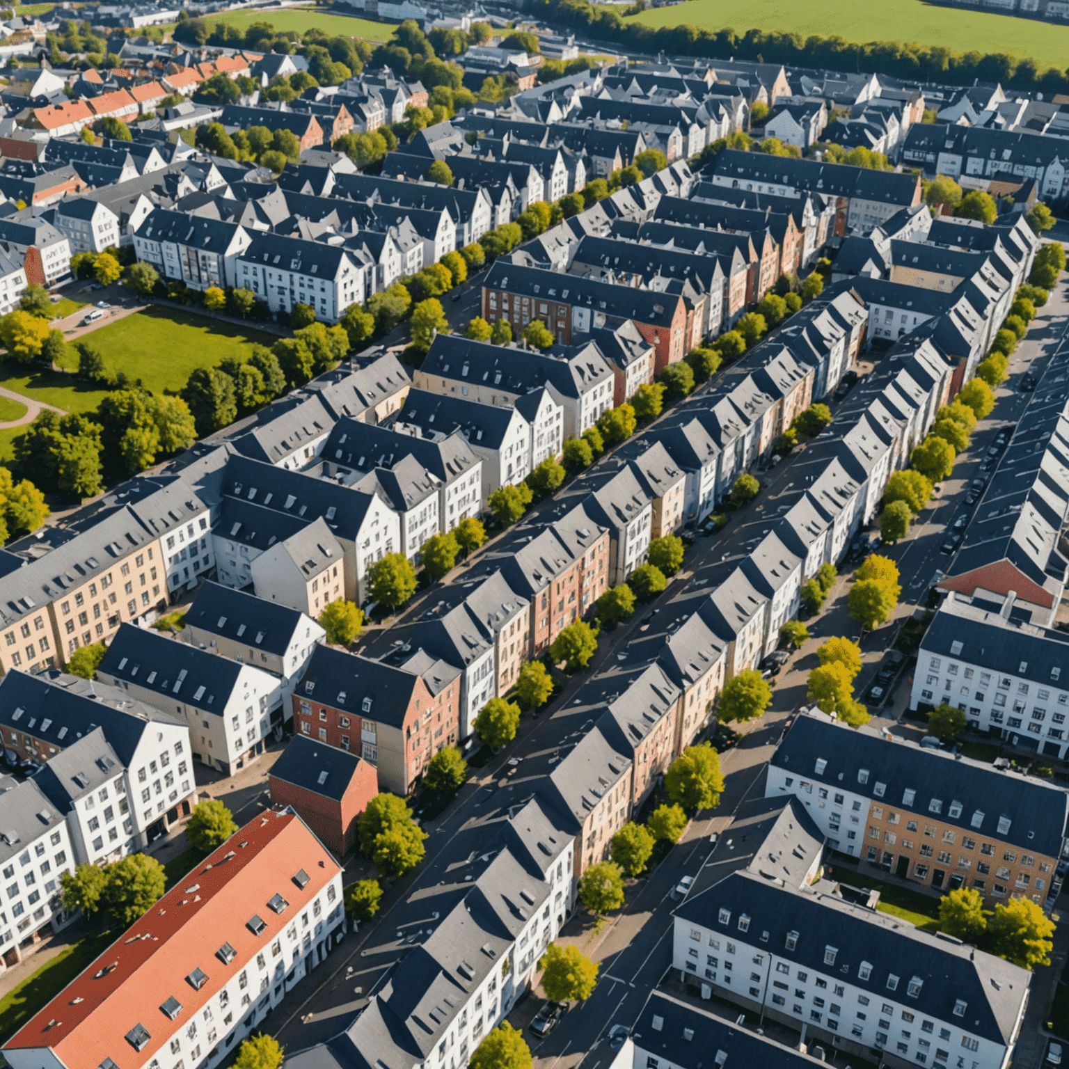 Stadtbild von Castrop-Rauxel mit hervorgehobenen Wohngebäuden, das den lokalen Immobilienmarkt repräsentiert